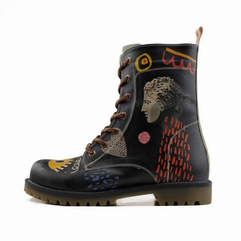 Burgundy Wide Calf Boots Long Boots MAT105