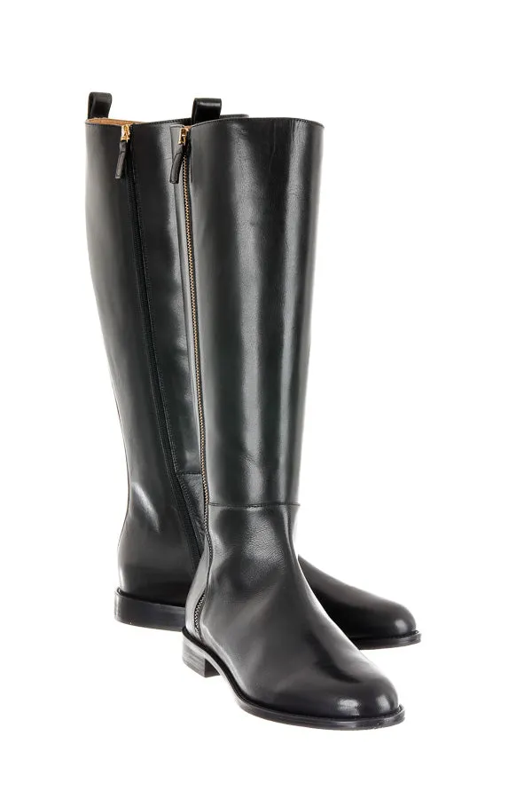 Bb Tucker Black Sweater Dress With Knee High Boots