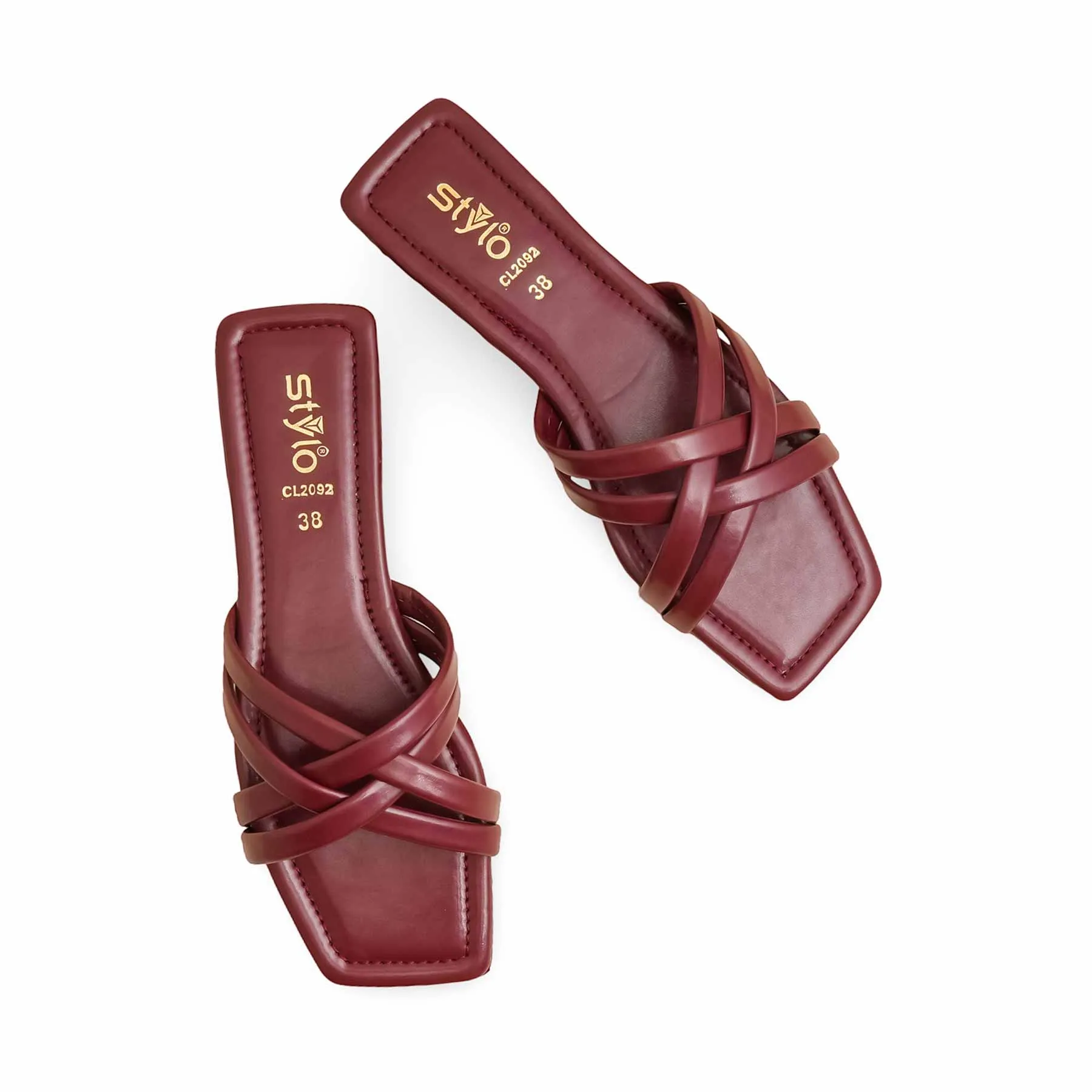 Maroon Casual Slipper CL2092 Cookies Slippers