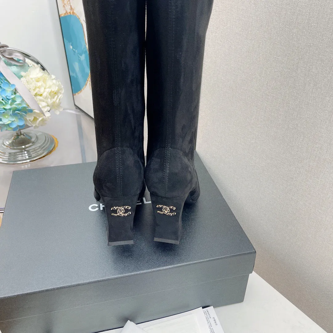 SE699  Size 5-10  Heels:7.5cm Shaft measures approximately 15 from arch Material: Cowhide  Lining: Sheep skin Sole: Italian leather