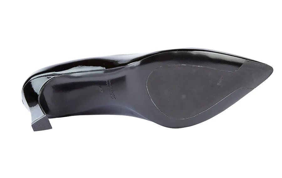 Leather Brogue School Shoes Mdf Virgo Black