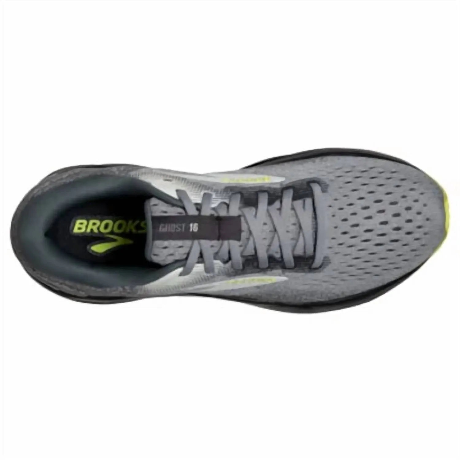 Men Ghost 16 Running Shoes In Primer/grey/lime Neutral Road Running Shoes