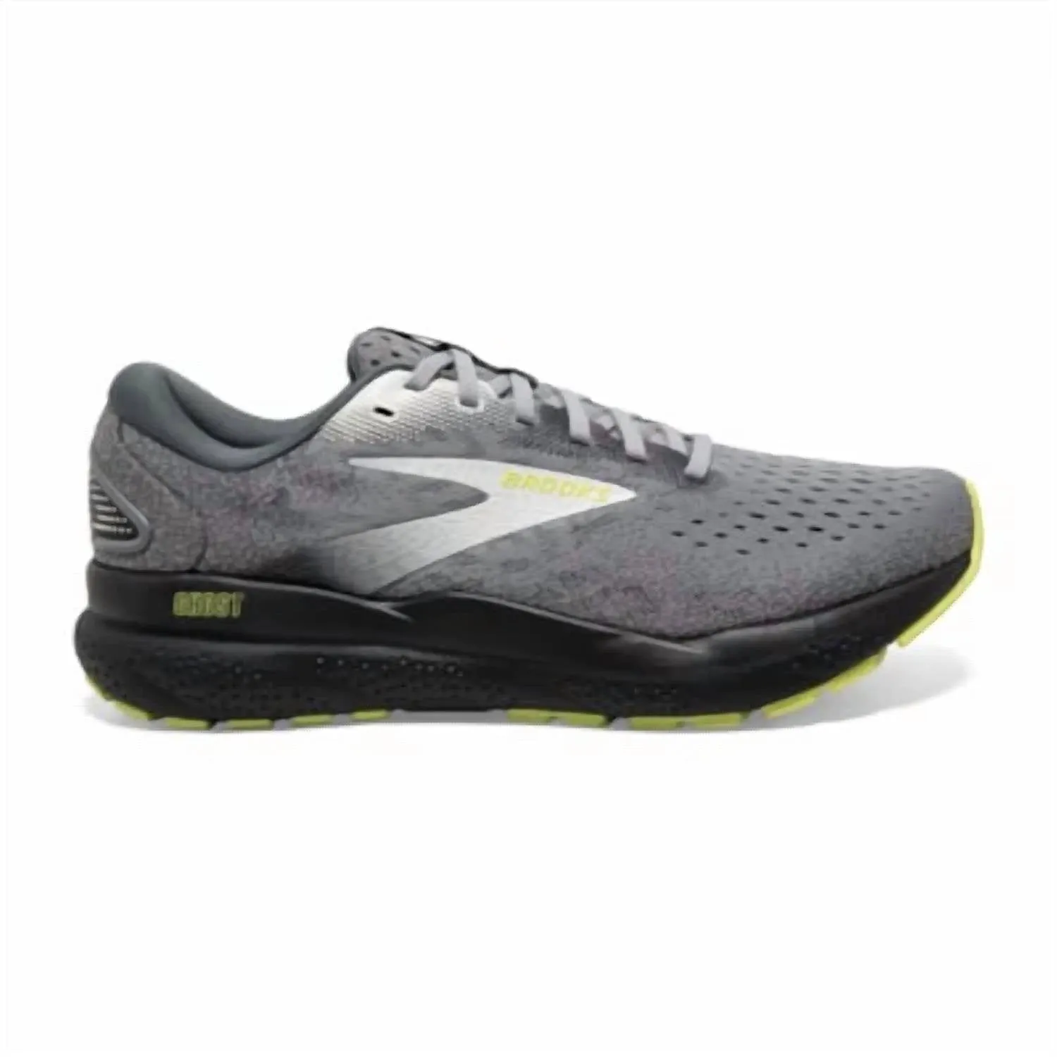 Men Ghost 16 Running Shoes In Primer/grey/lime On Running Shoes Near Me