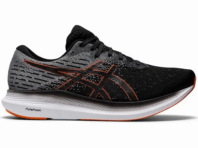 Best Asics Shoes For Achilles Tendonitis Men's Asics Evoride 2, Black/Marigold Orange, 11.5 D Medium