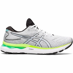 Men's Asics GEL-Nimbus 24, White/Black, 14 D Medium Asics Shoes Pickleball