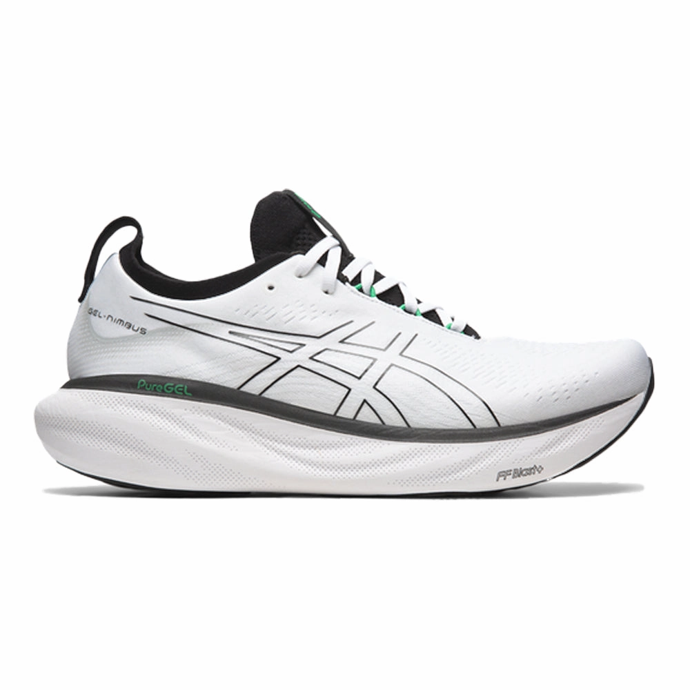 Asics Gt 2000 4 Running Shoe Men's Asics Gel-Nimbus 25, White/Black, 7 D Medium