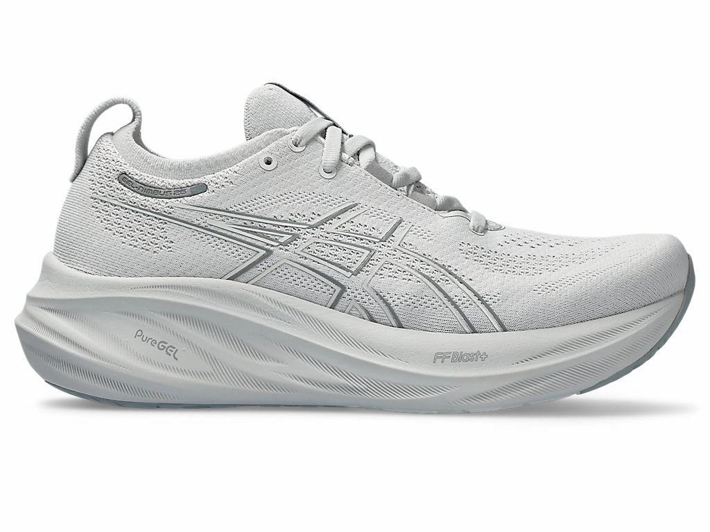 Asics Gel-resolution Tennis Shoe Men's Asics GEL-Nimbus 26, Concrete/Pure Silver, 9 D Medium