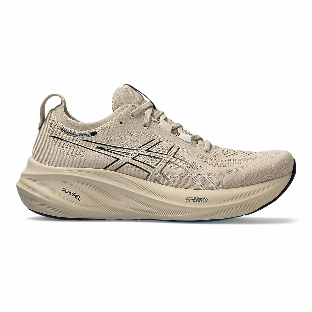 Asics Gel Dedicate 7 Tennis Shoes Men's Asics GEL-Nimbus 26, Feather Grey/Black, 10.5 D Medium