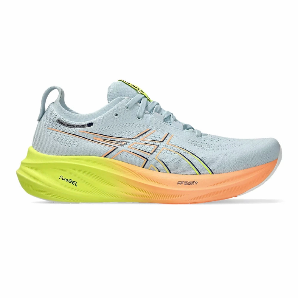 Asics Gel-rocket 11 Shoes Men's Asics Gel-Nimbus 26 Paris, Cool Grey/Safety Yellow, 10 D Medium