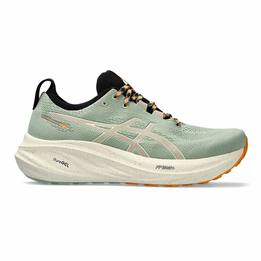 Men's Asics GEL-Nimbus 26 TR, Nature Bathing/Fellow Yellow, 10 D Medium Asics Gel Fortitude 7 Running Shoe