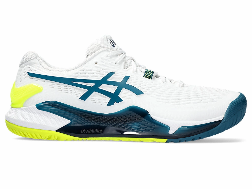 Men's Asics Gel-Resolution 9, White/Restful Teal, 11 2E Wide Shoes Similar To Asics Gel Cumulus