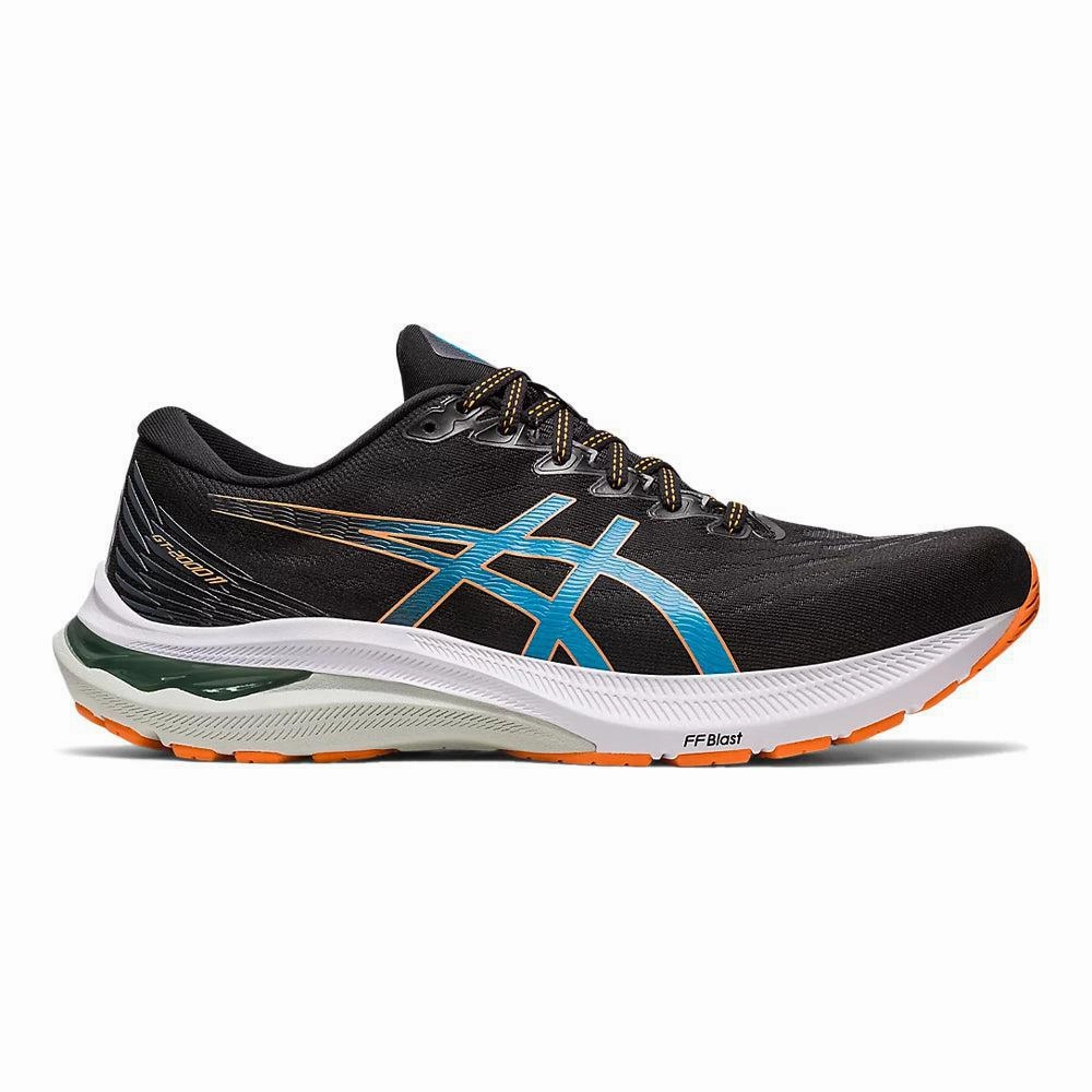 Men's Asics GT-2000 11, Black/Sun Peach, 10.5 D Medium Asics Kith Shoes