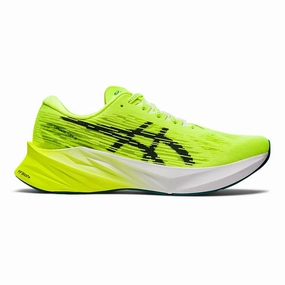 Asics Shoes Extra Wide Men's Asics Novablast 3, Safety Yellow/Black, 14 D Medium