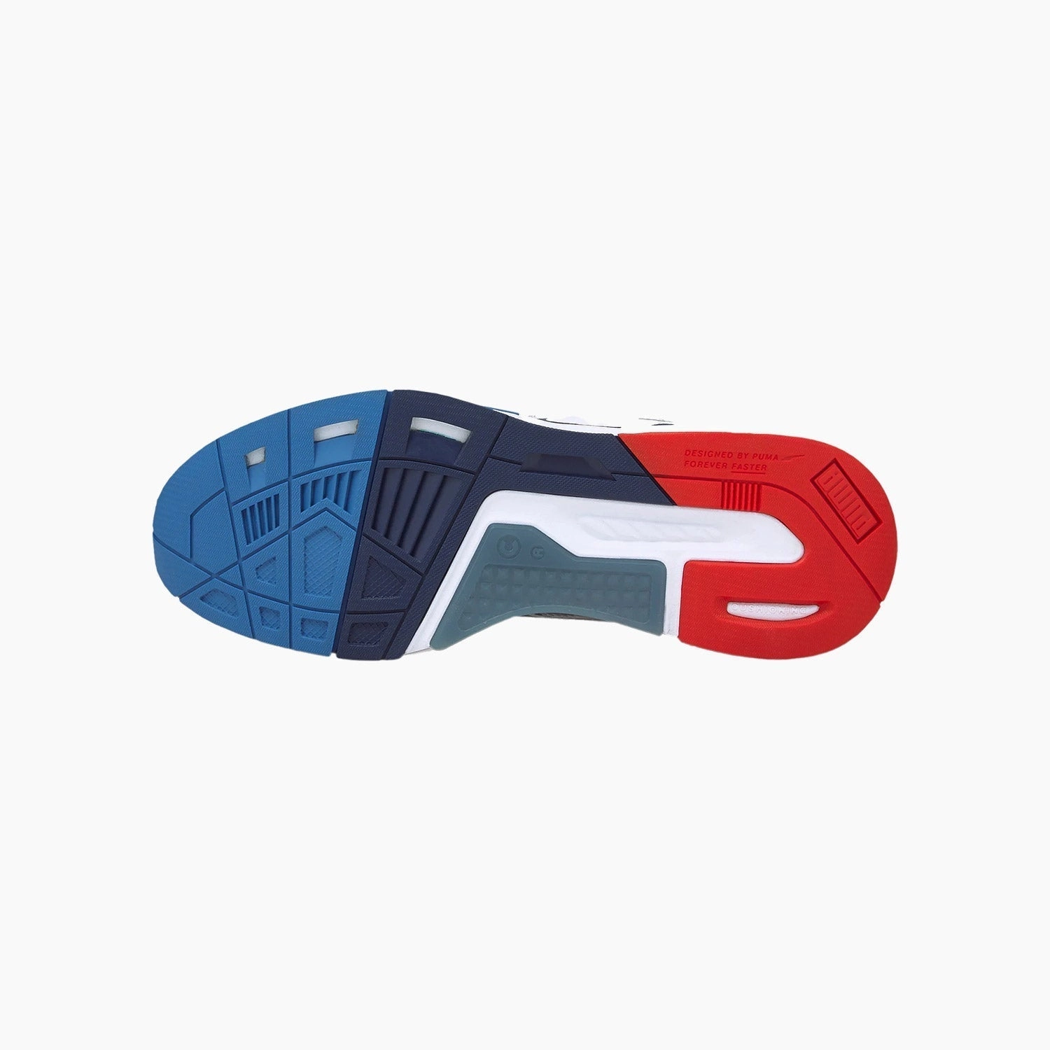 Puma Pwr Ignite Golf Shoes Men's BMW Motorsport x Mirage Sport "White Silver Strong Blue"