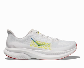 Men's Hoka Mach 6 (White/Nimbus Cloud) Size Chart Shoes