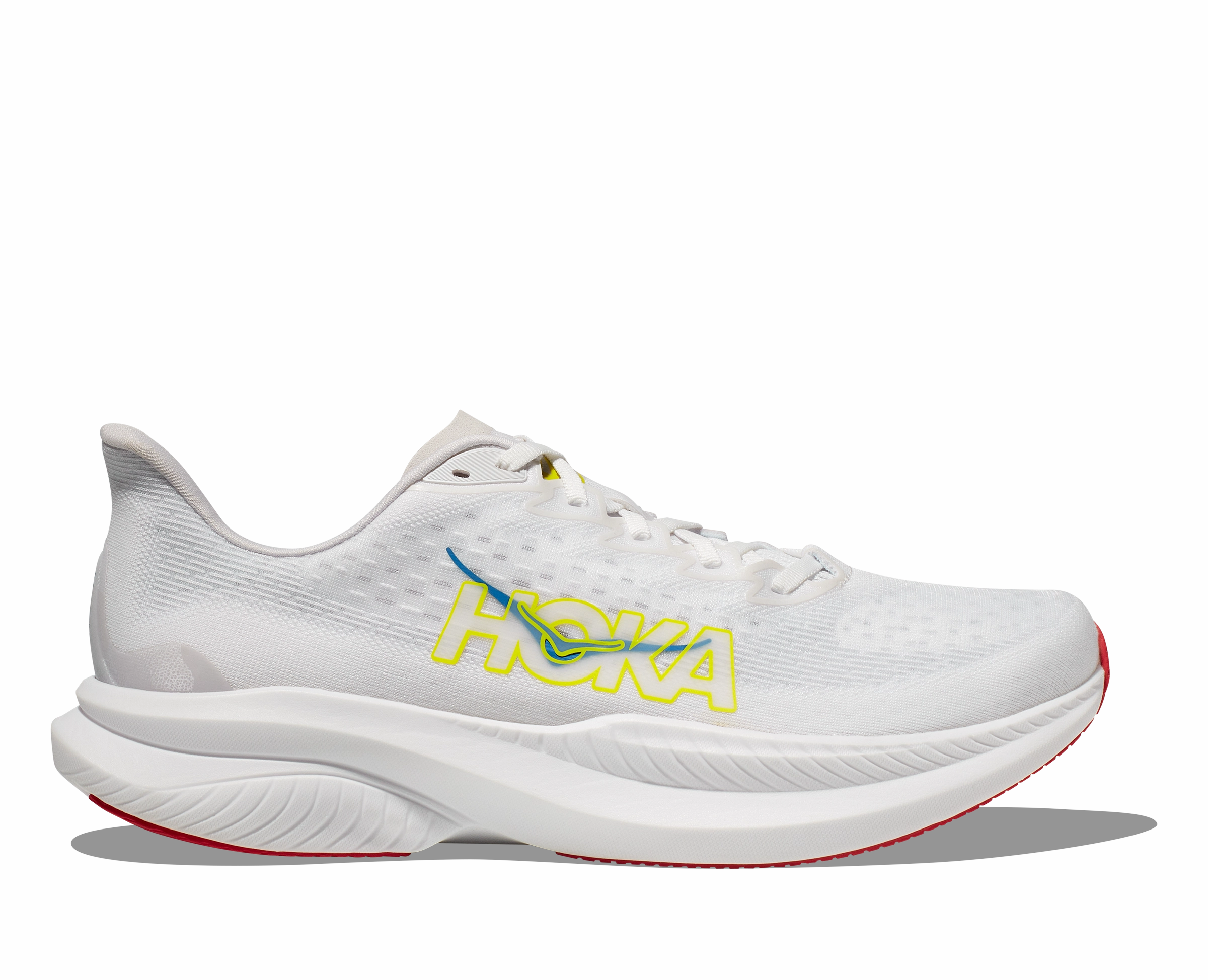 Men's Hoka Mach 6 (White/Nimbus Cloud) Shoes In Dubai Mall