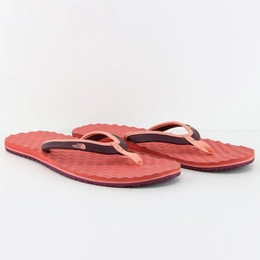 Men's Logo Brand Color Block Slippers,Coral/Burgundy Best Slide Sandals