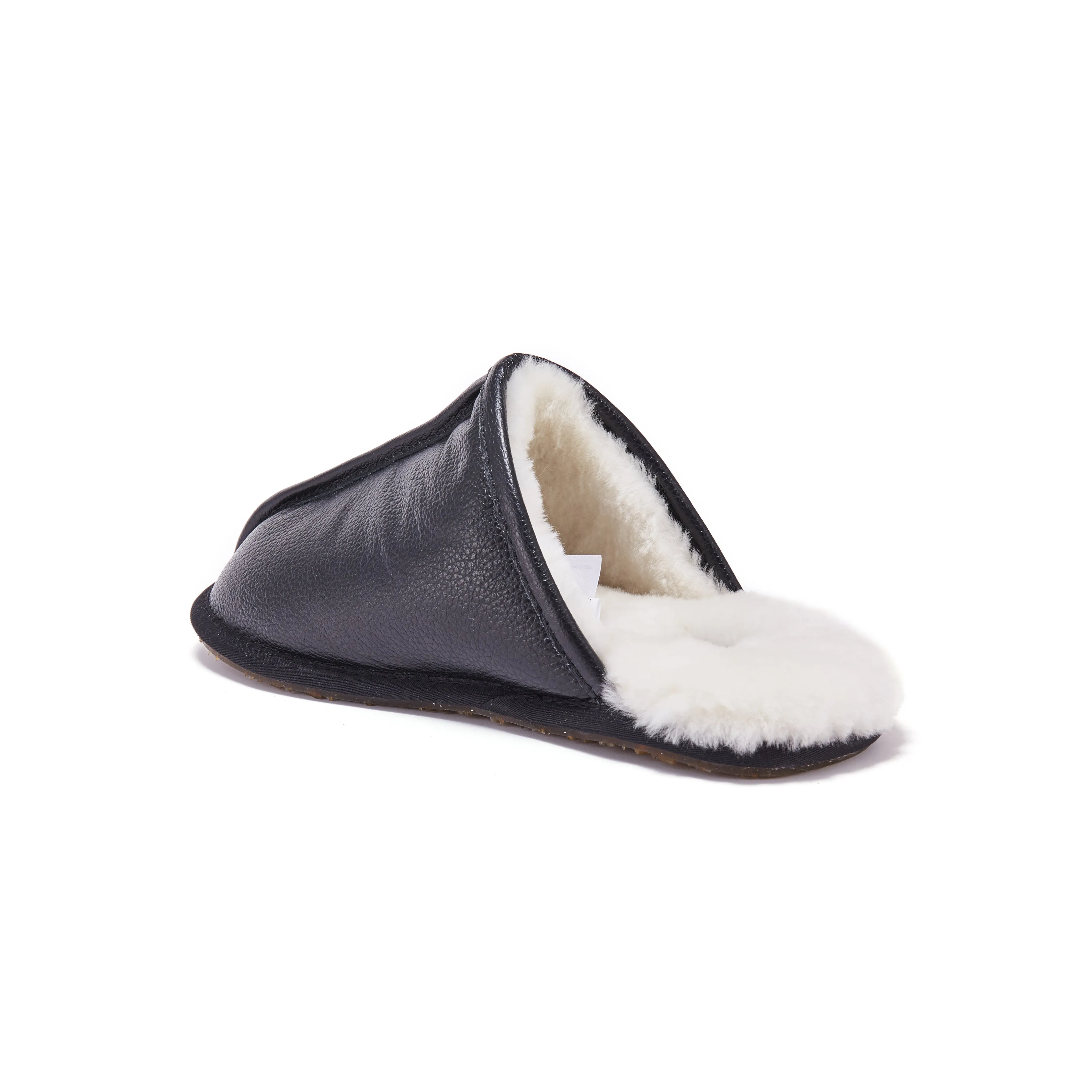 MENS CLOSED MULE BLACK Wedding Slippers Bulk