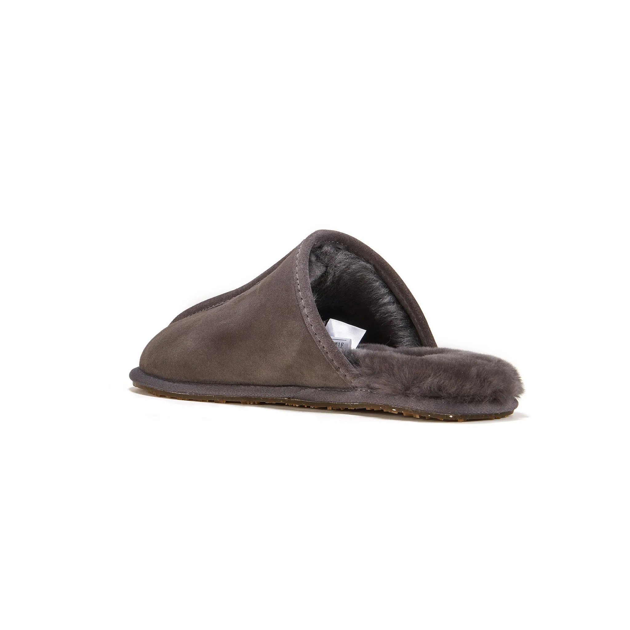 Granny Slippers MENS CLOSED MULE GRAY