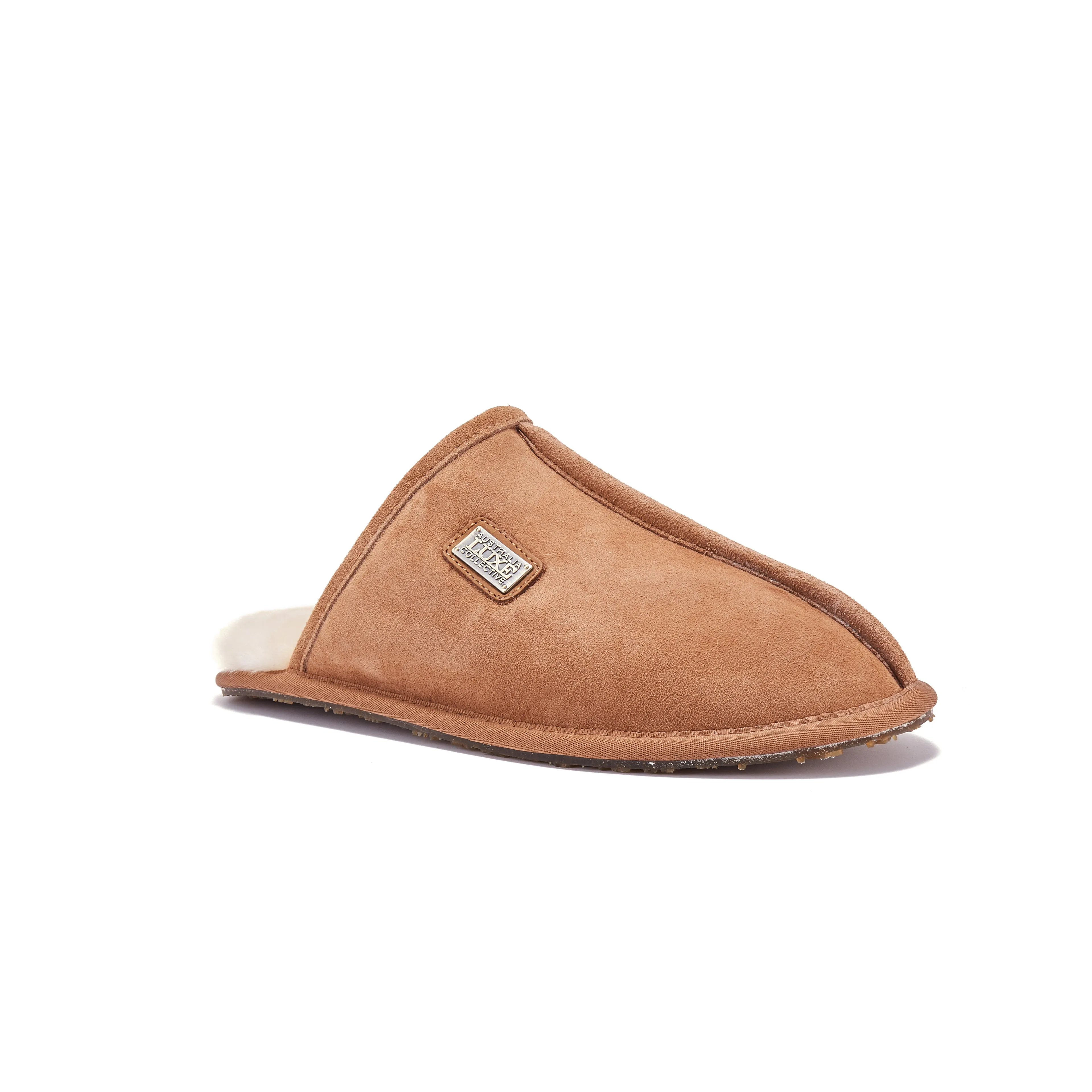 Ankle High Slippers MENS MULE CHESTNUT