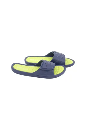 Men's Plain Solid Slippers,Navy Heatable Slippers