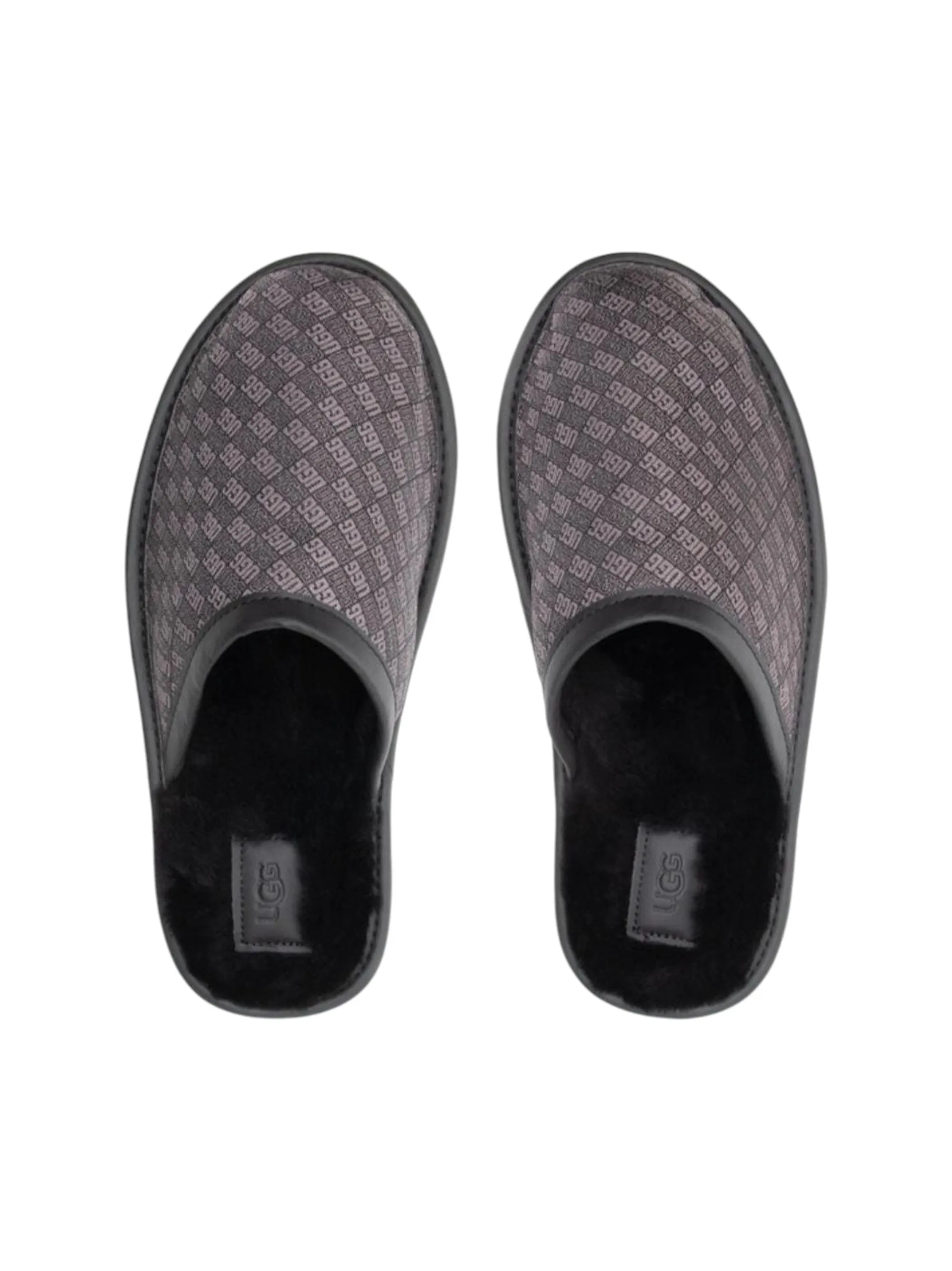 Men's Printed Slipper,Dark Grey Umrah Slippers