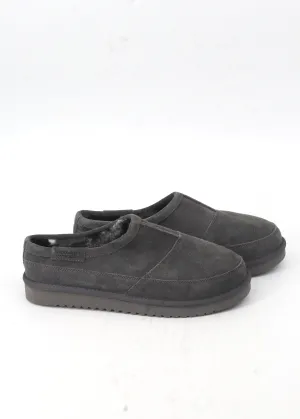 Old People Slippers Men's Suede Slippers,Grey