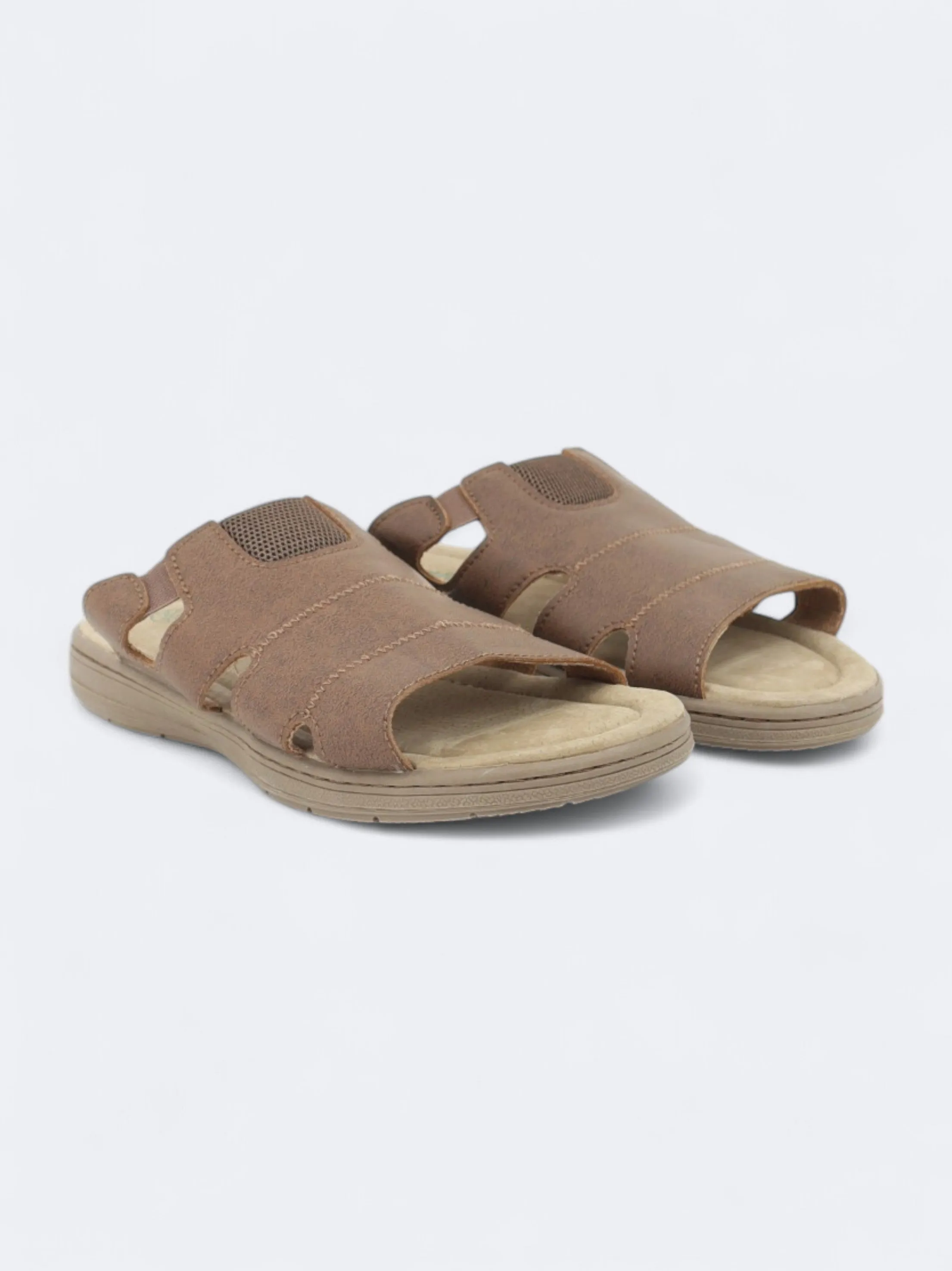 Men's Textured Slippers,Brown Chip N Dale Slippers