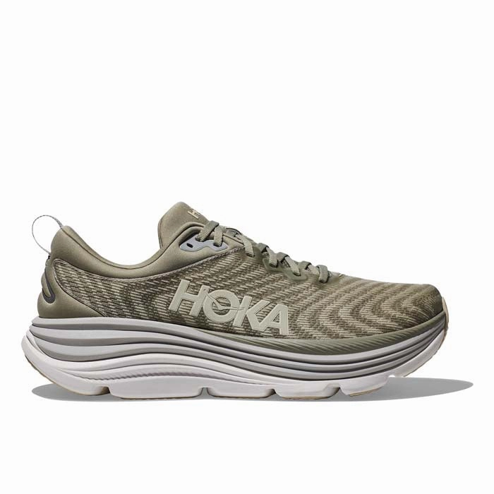 Newest Shoes Mens Hoka Gaviota 5 in Barley/Oatmilk
