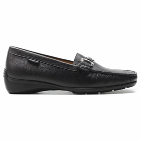 Mephisto Natala Leather Women's Slip On Black Shoes Loafers With The Socks