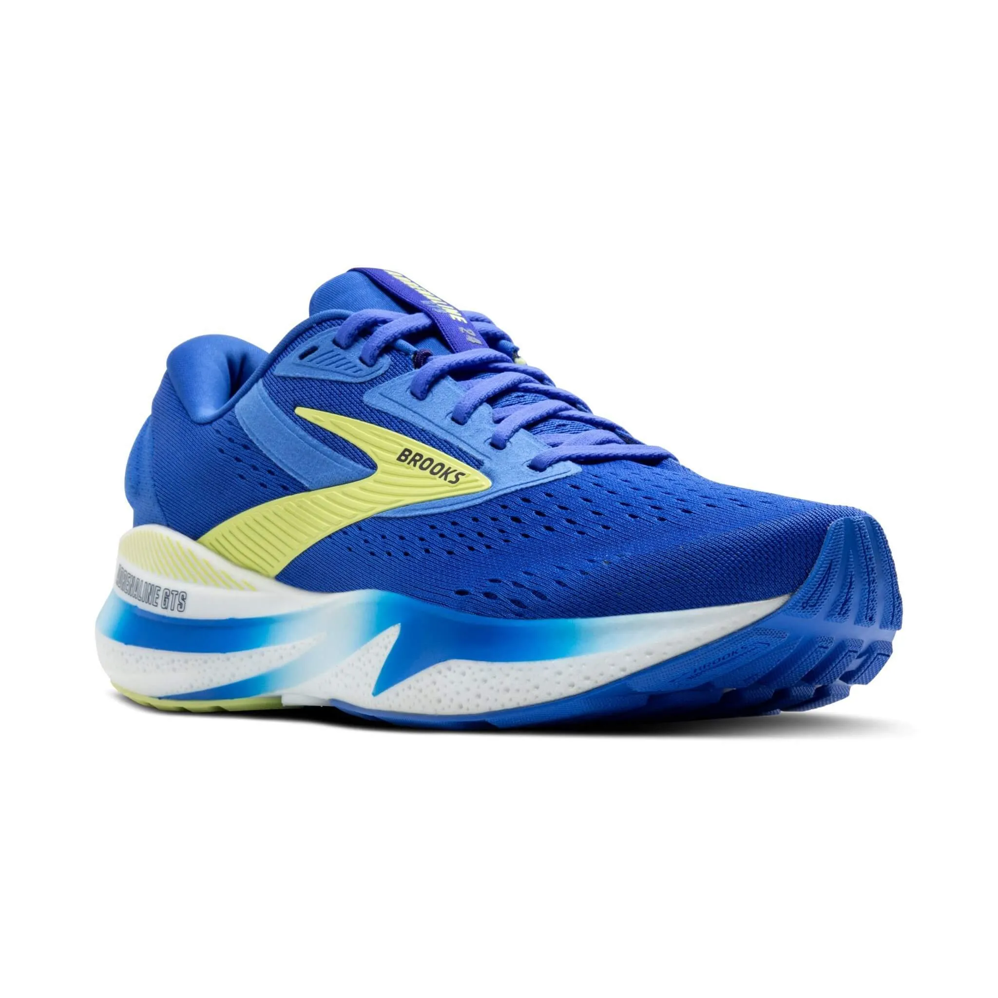 Brooks | Men's Adrenaline GTS 24 2E Running Shoes - Cobalt/Neo Yellow/Peacoat Run On Shoe Store