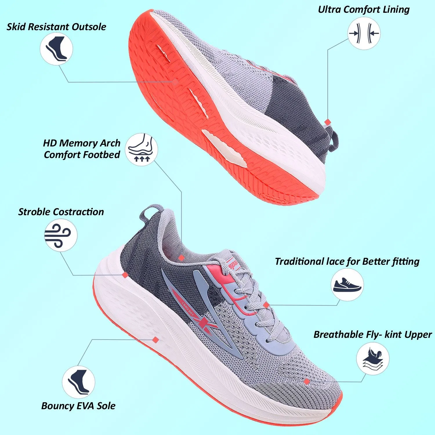 Oxfords Fish And Chips Athleisure Shoes for Women SL 316