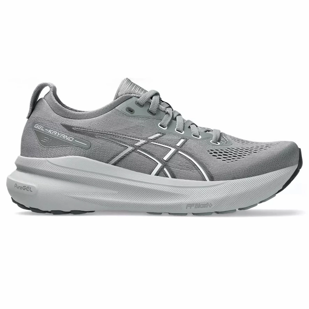 Women's Asics Gel-Kayano 31, Sheet Rock/White, 9.5 B Medium Asics Mesh Running Shoes