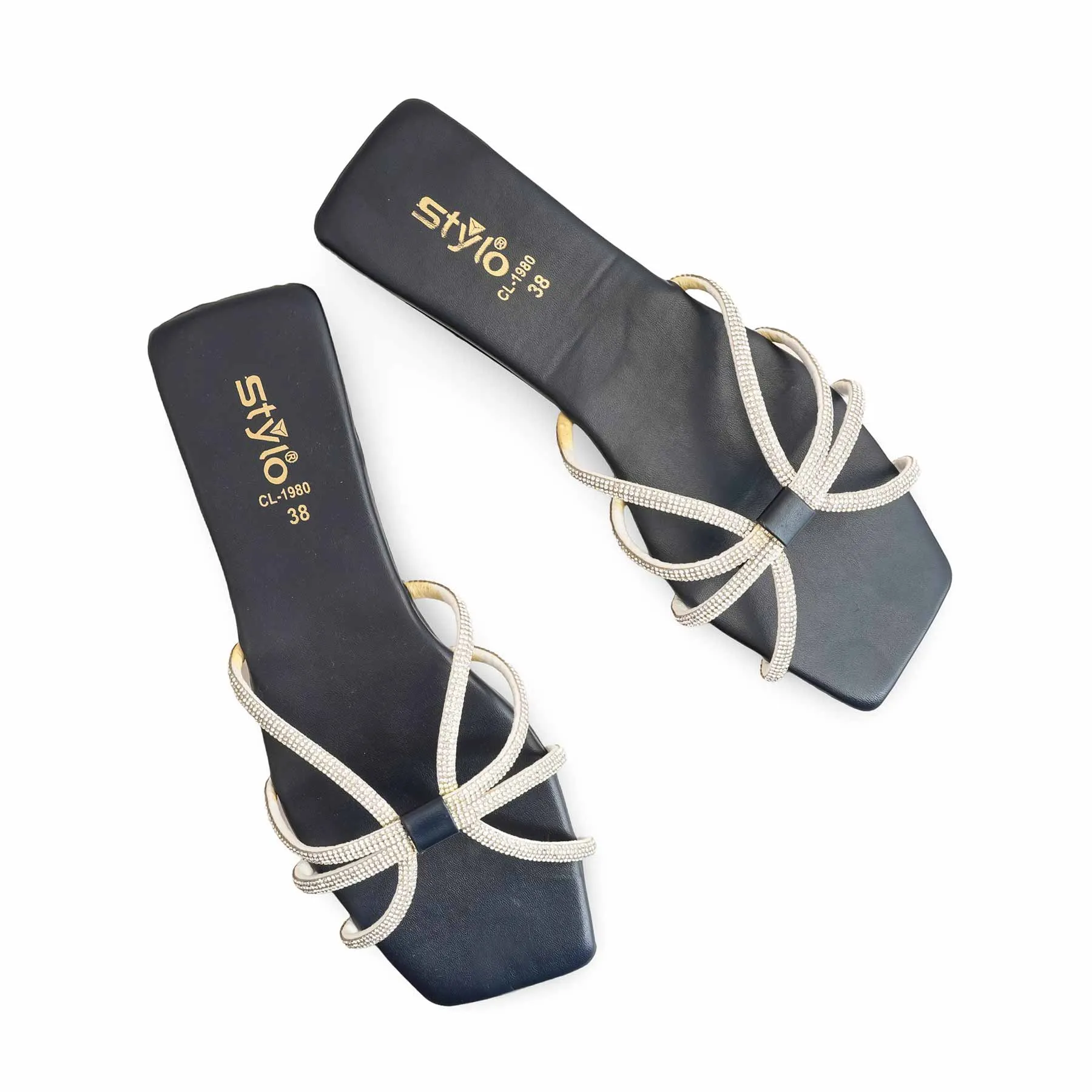 Office Slippers Navy Casual Slippers For Ladies CL1980