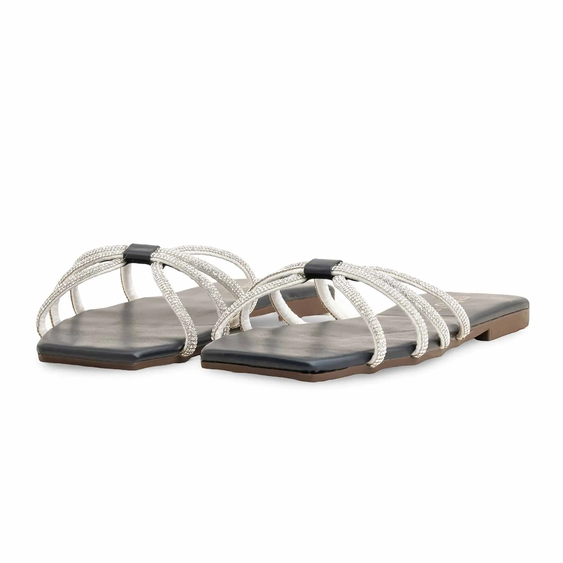 Navy Casual Slippers For Ladies CL1980