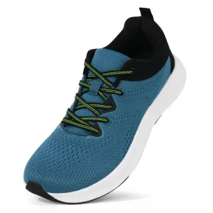Navy Sneakers Wide Toe Box-Ezra Off Road Running Shoes
