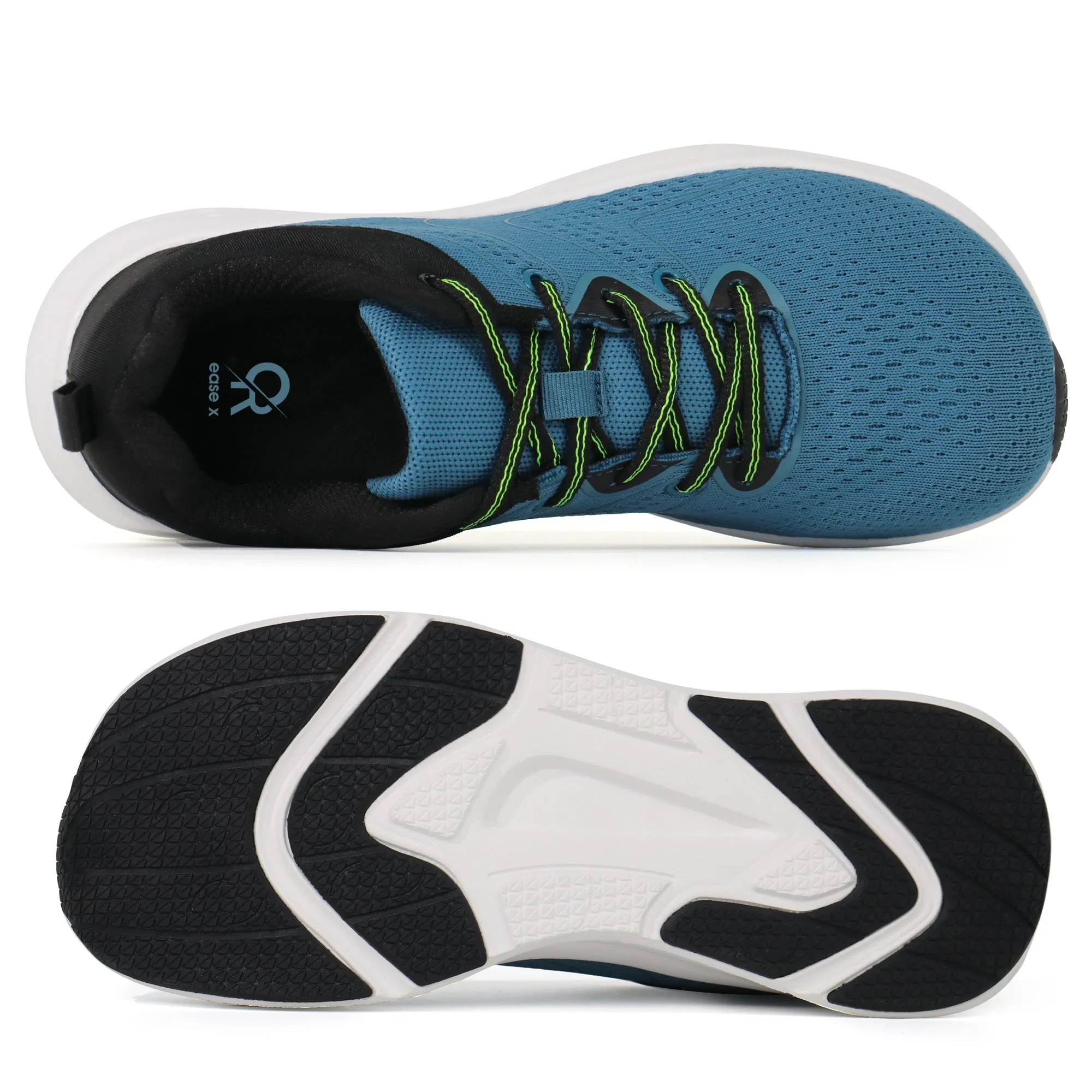 Running Shoes Vintage Navy Sneakers Wide Toe Box-Ezra