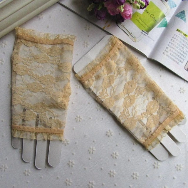 530 New Balance New Women New Summer Sun  Protection Ladies Short Gloves