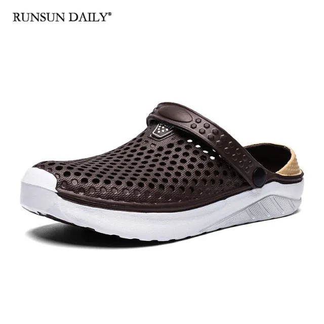 Unisex Summer Sandals Womens Beach Shoes Quick Dry Thick Sole Slipper Clogs Flip Flops for Men Oran Slippers