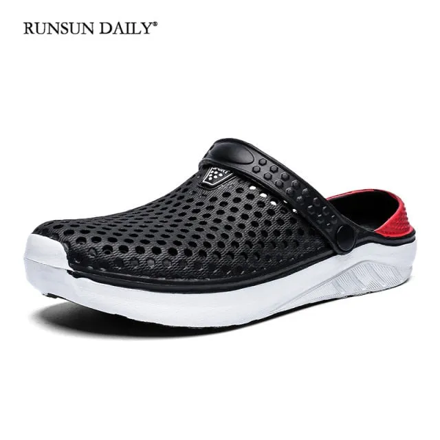 Unisex Summer Sandals Womens Beach Shoes Quick Dry Thick Sole Slipper Clogs Flip Flops for Men Rambo Slippers