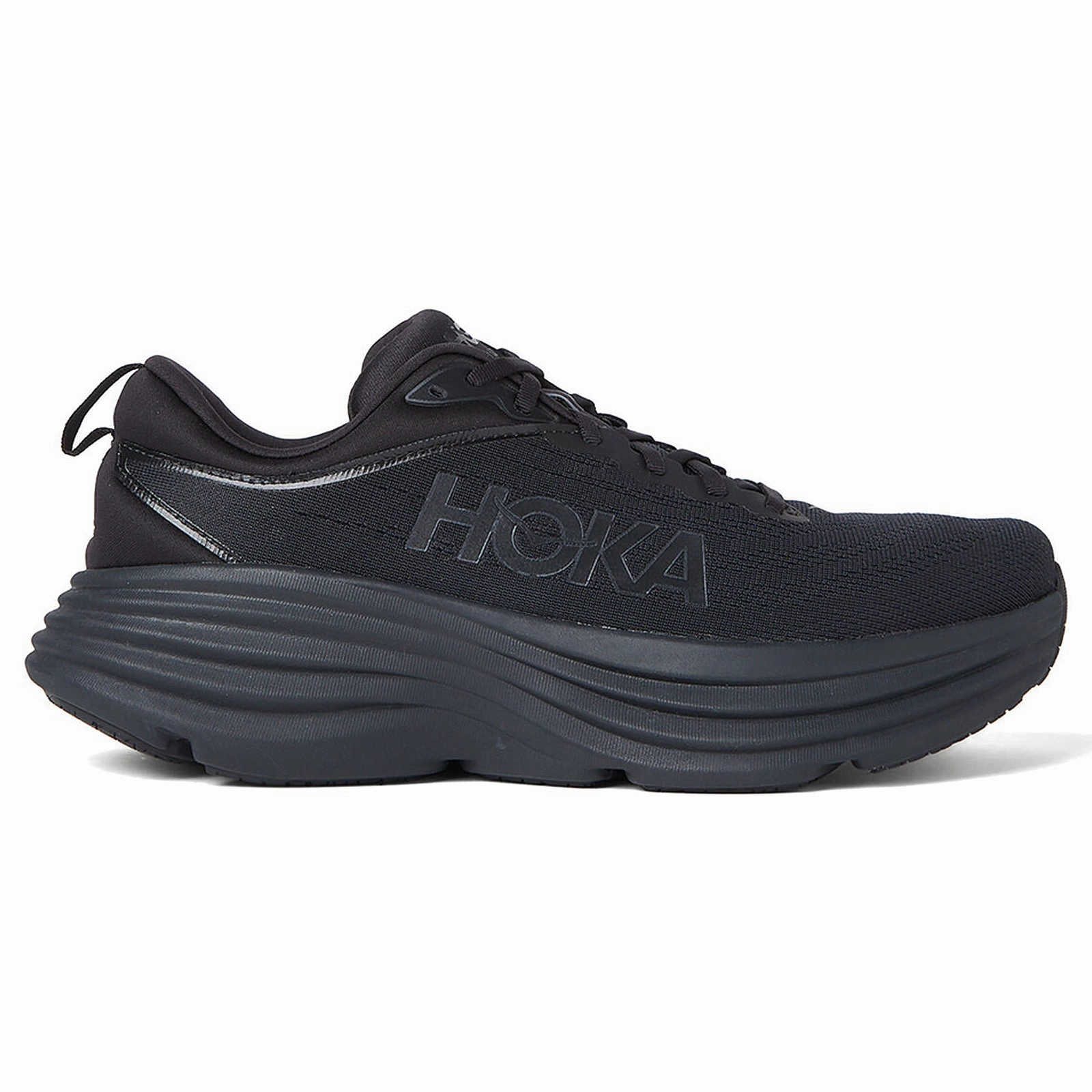 Hoka Bondi 8 Textile Men's Low Top Trainers - UK 10.5 - US 11 Men - EU 45 1/3 Shoes For Hammer Toes