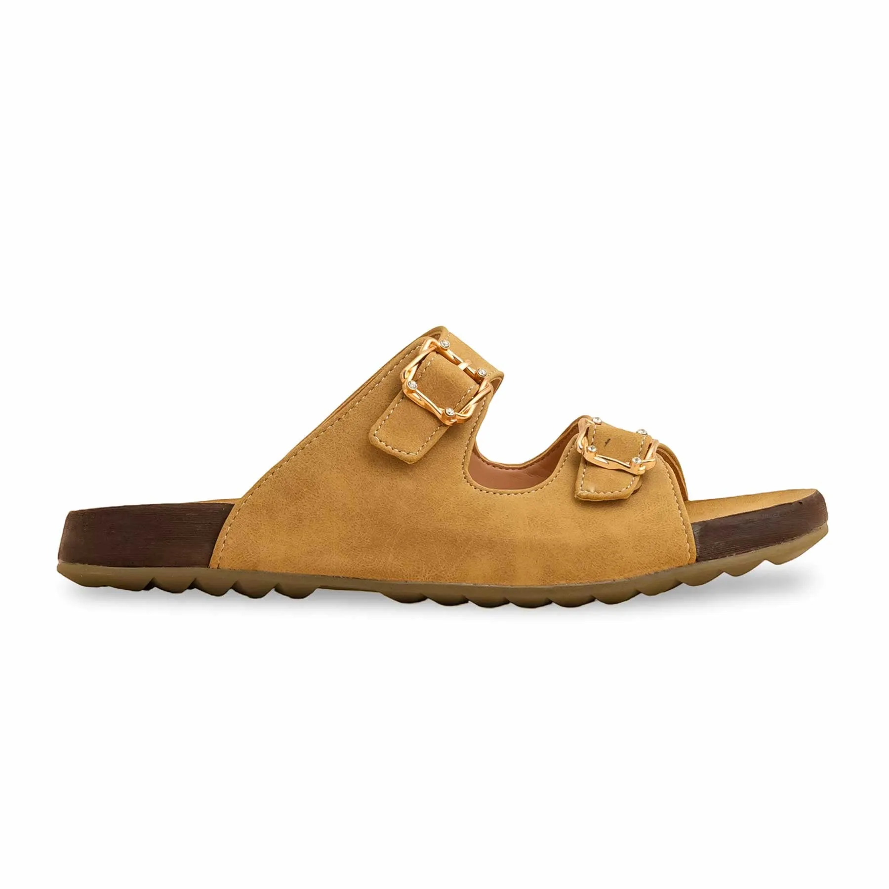 Nail Polish Olive Formal Slipper PU0538