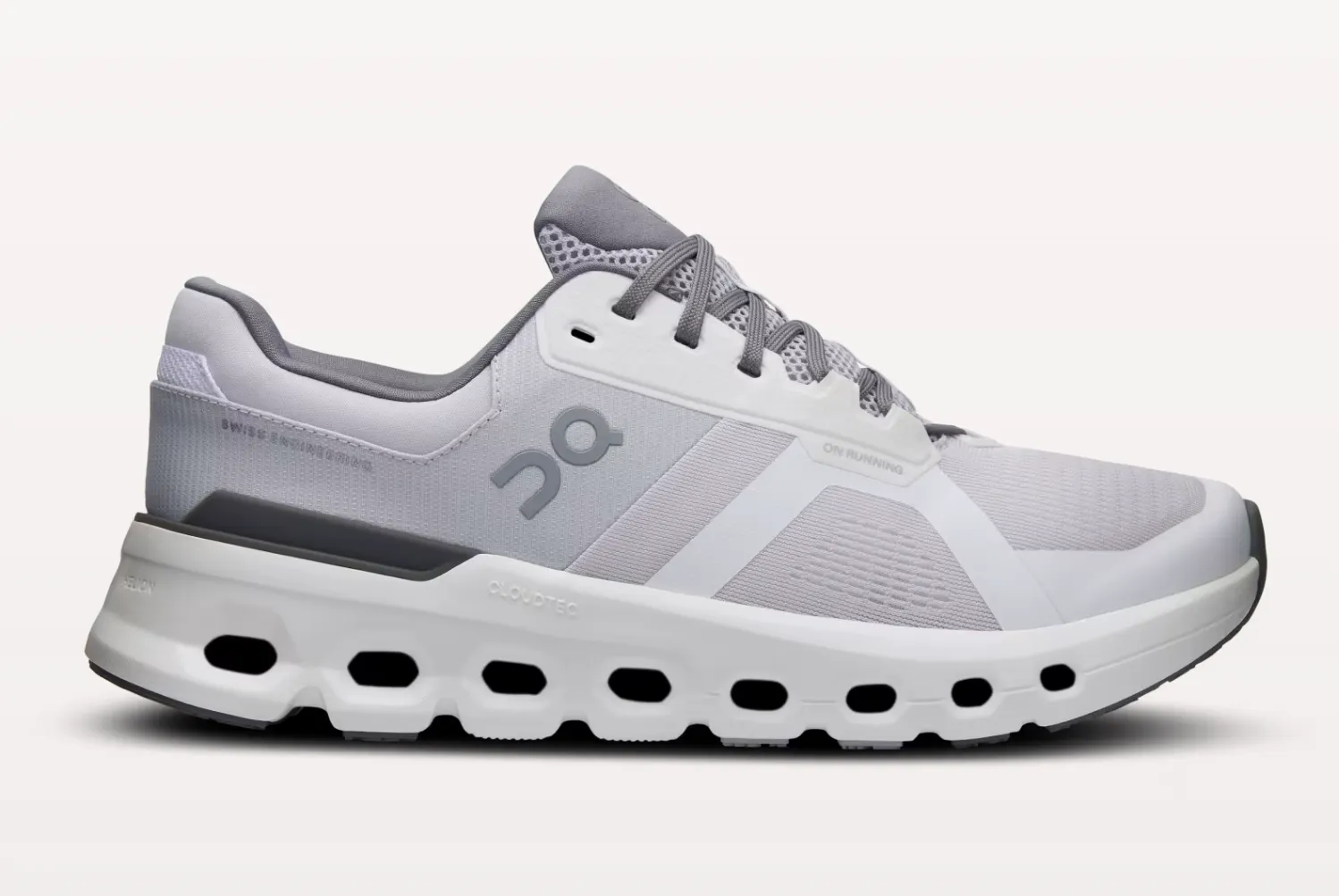 On Mens Cloudrunner 2- Frost/White (3ME10140622) Gt 2000 12 Running Shoes