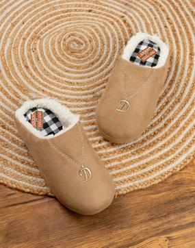 Only Fools And Horses Del Boy Mens Brown Mule Slippers Mickey Shoe Slippers