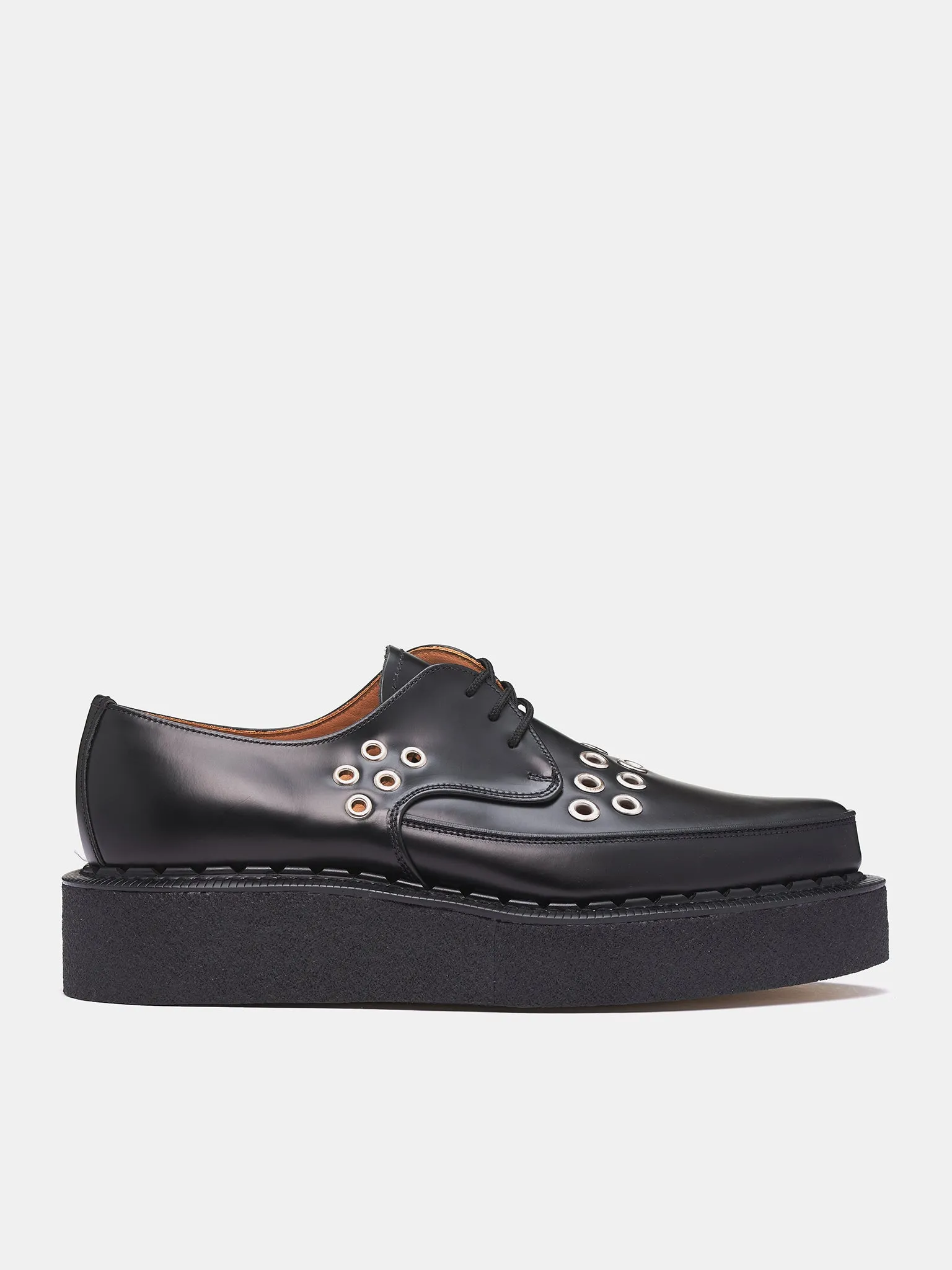 Zerøgrand Wfa Plain Toe Oxfords George Cox Diano Creepers (PO-K102-BLACK)