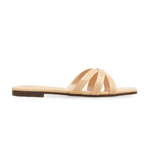 Beige Casual Slipper CL2067 On Sale Slides