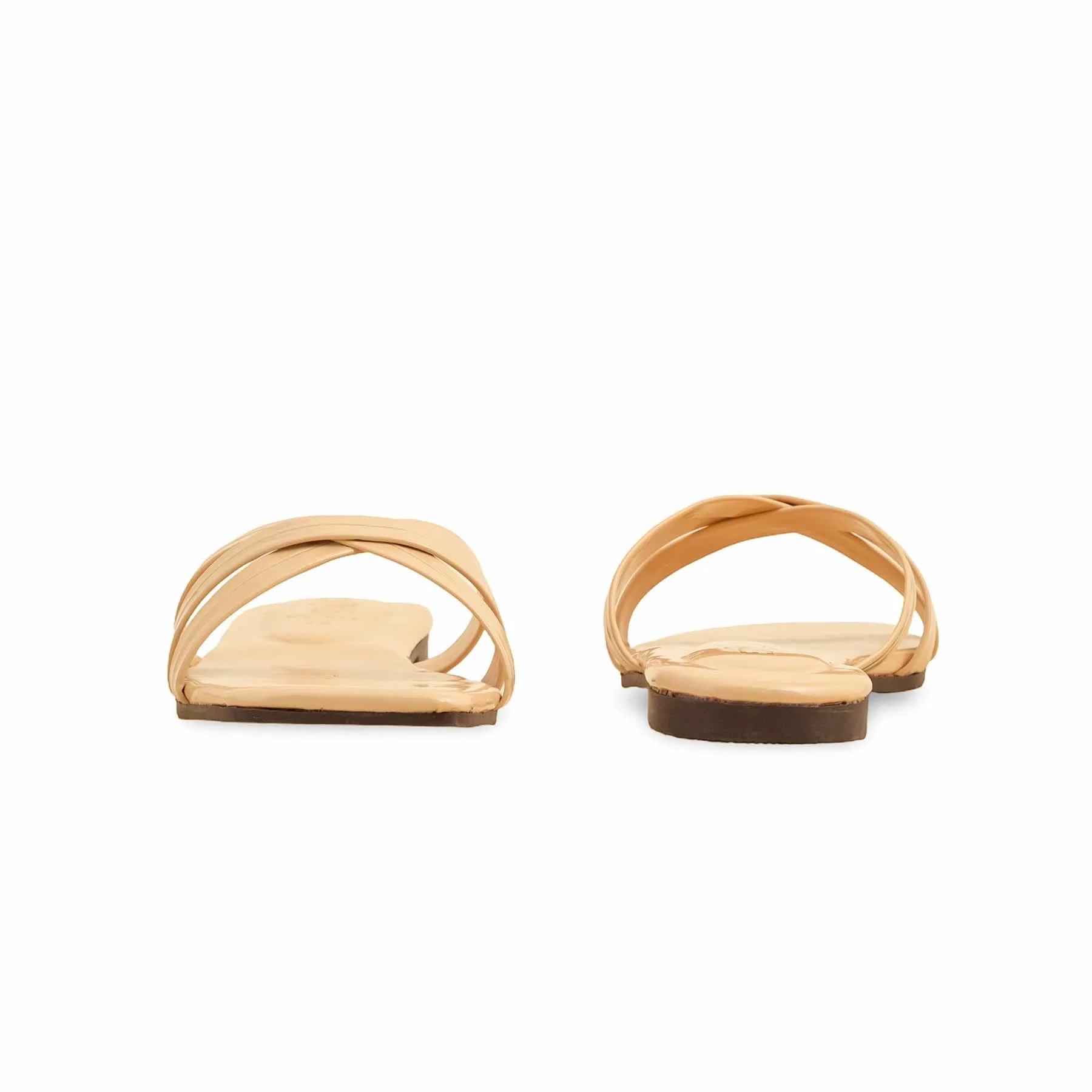 Slippers Bow Beige Casual Slipper CL2067