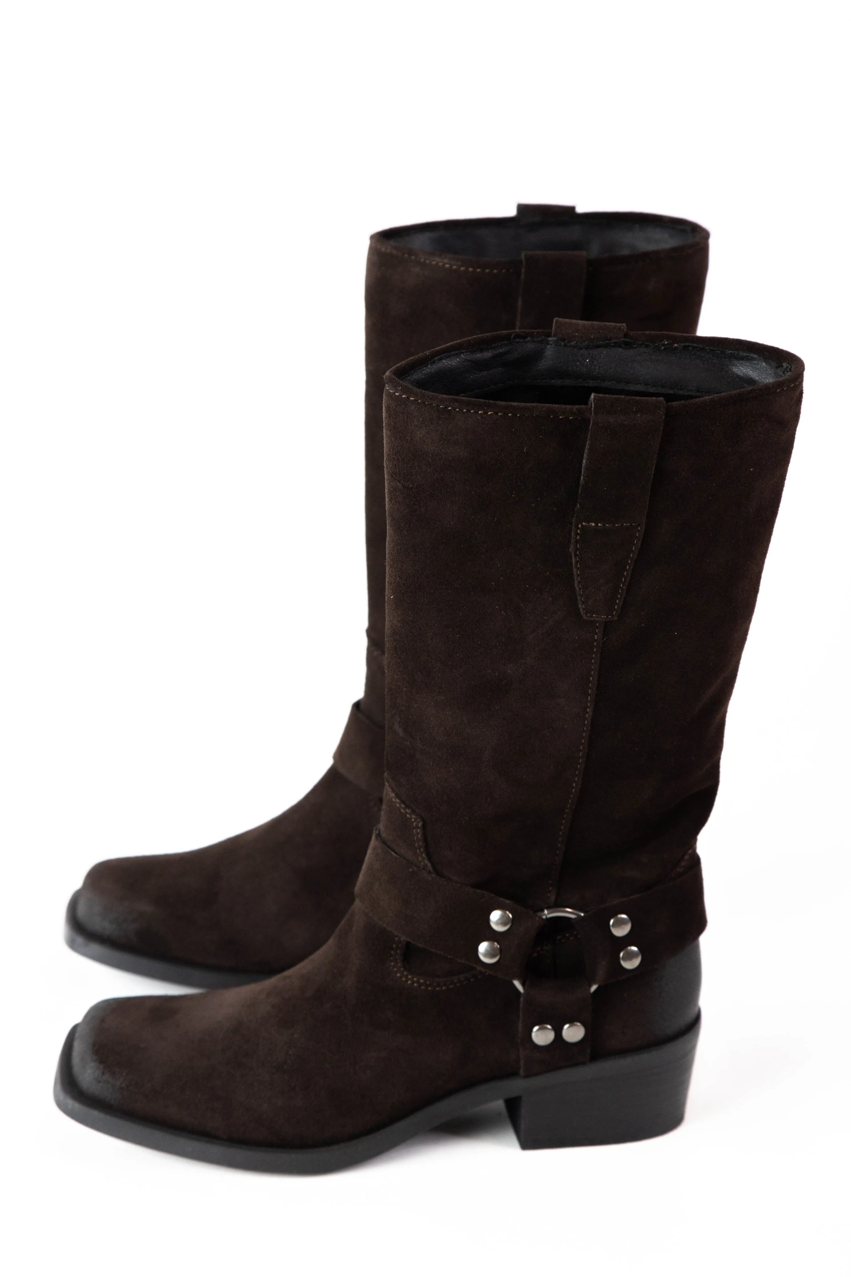 Ruskin Suede Leather Boot, Brown | Steve Madden Boots For Toddler