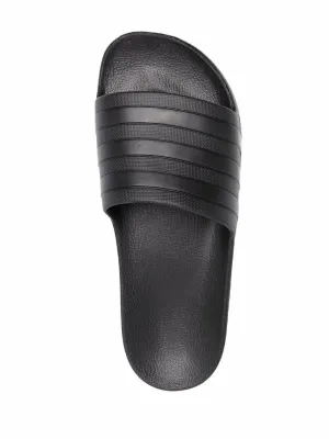 Ortho Slippers Men's Striped Slide Slipper,Black