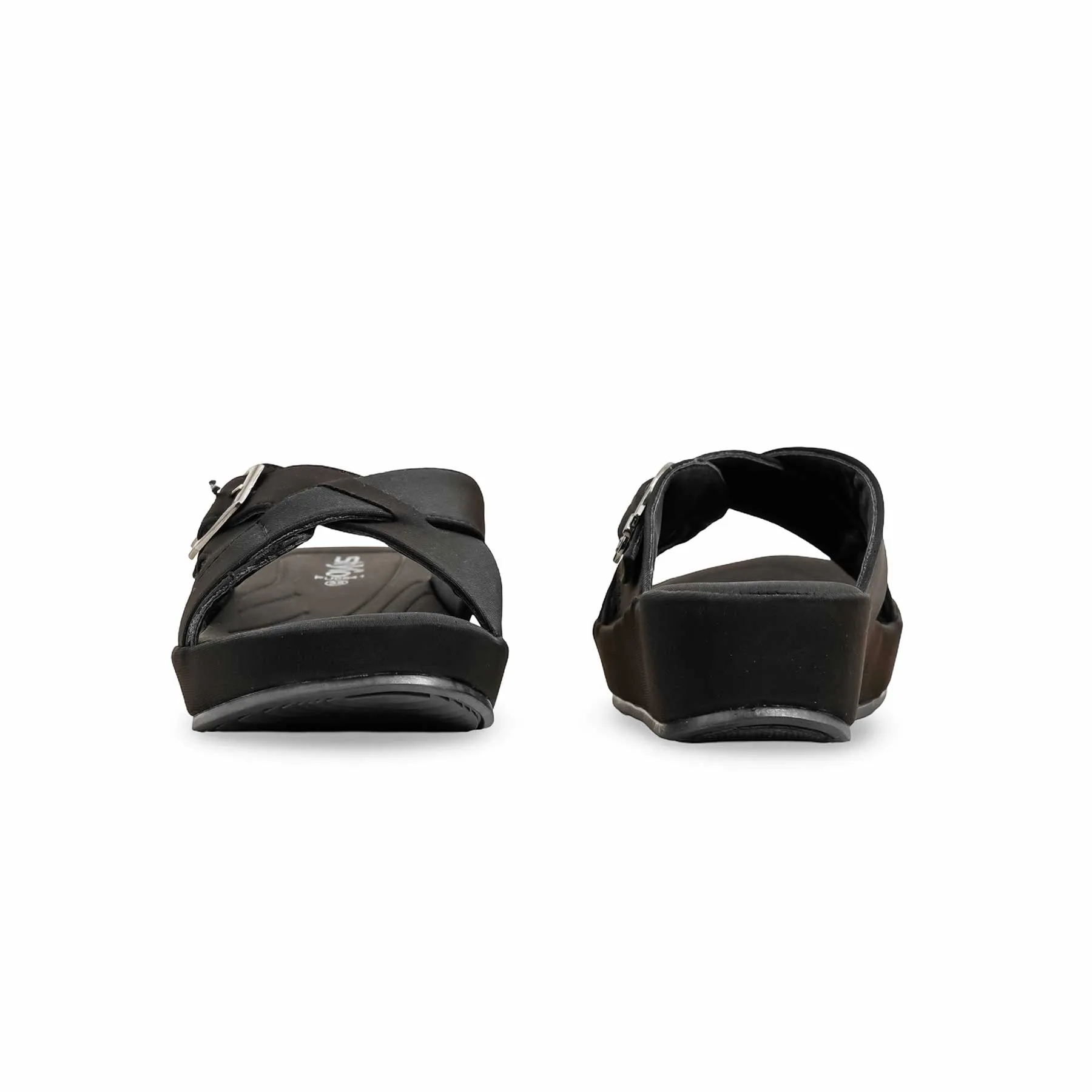 Black Formal Slipper PU0541 Slippers Comfy Feet